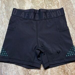 Alpha Forward AFWD women’s black bike shorts. Size S.